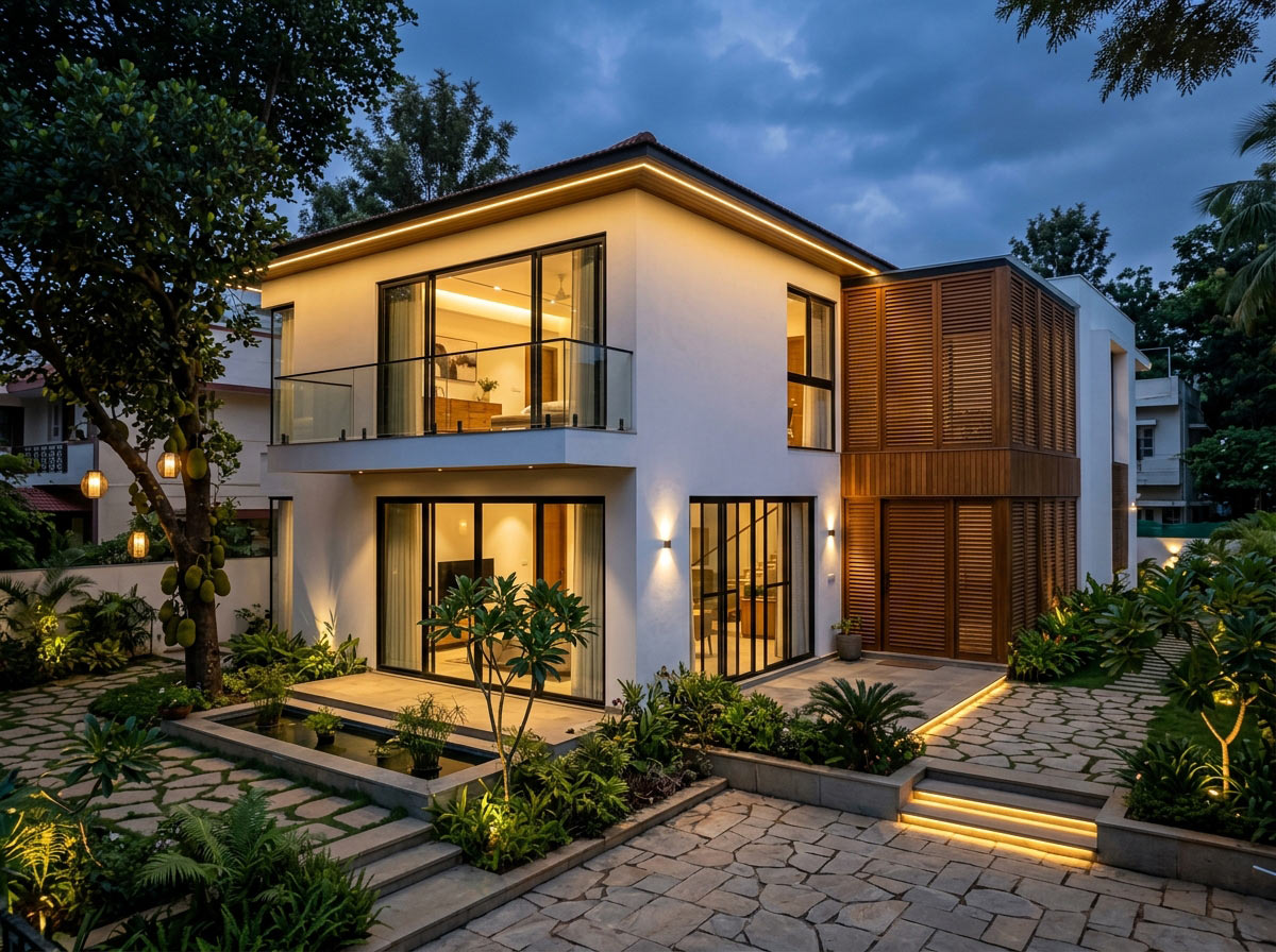 Heritage Villa Modern Transformation by Sparrow Buildtech